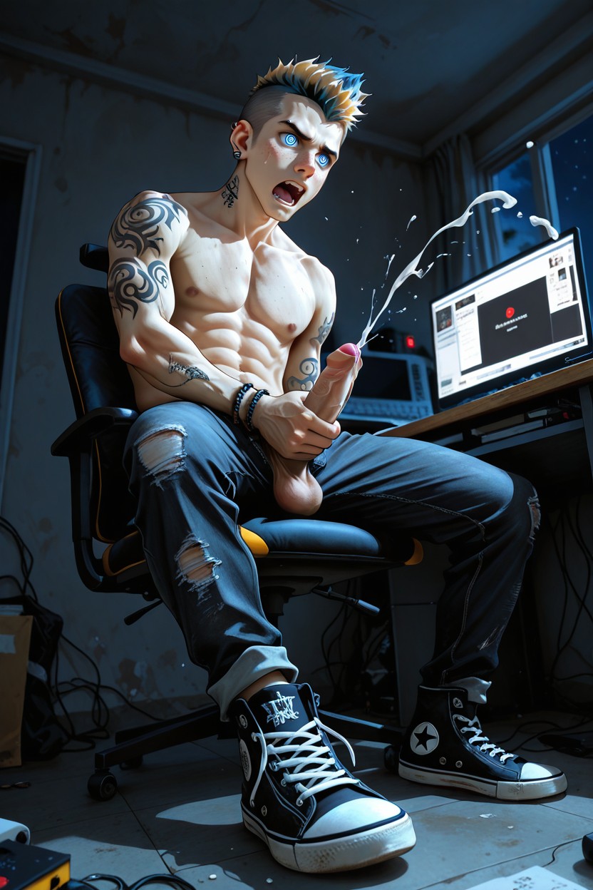 18+, Foreskin, Photorealistic 게이 AI 포르노
