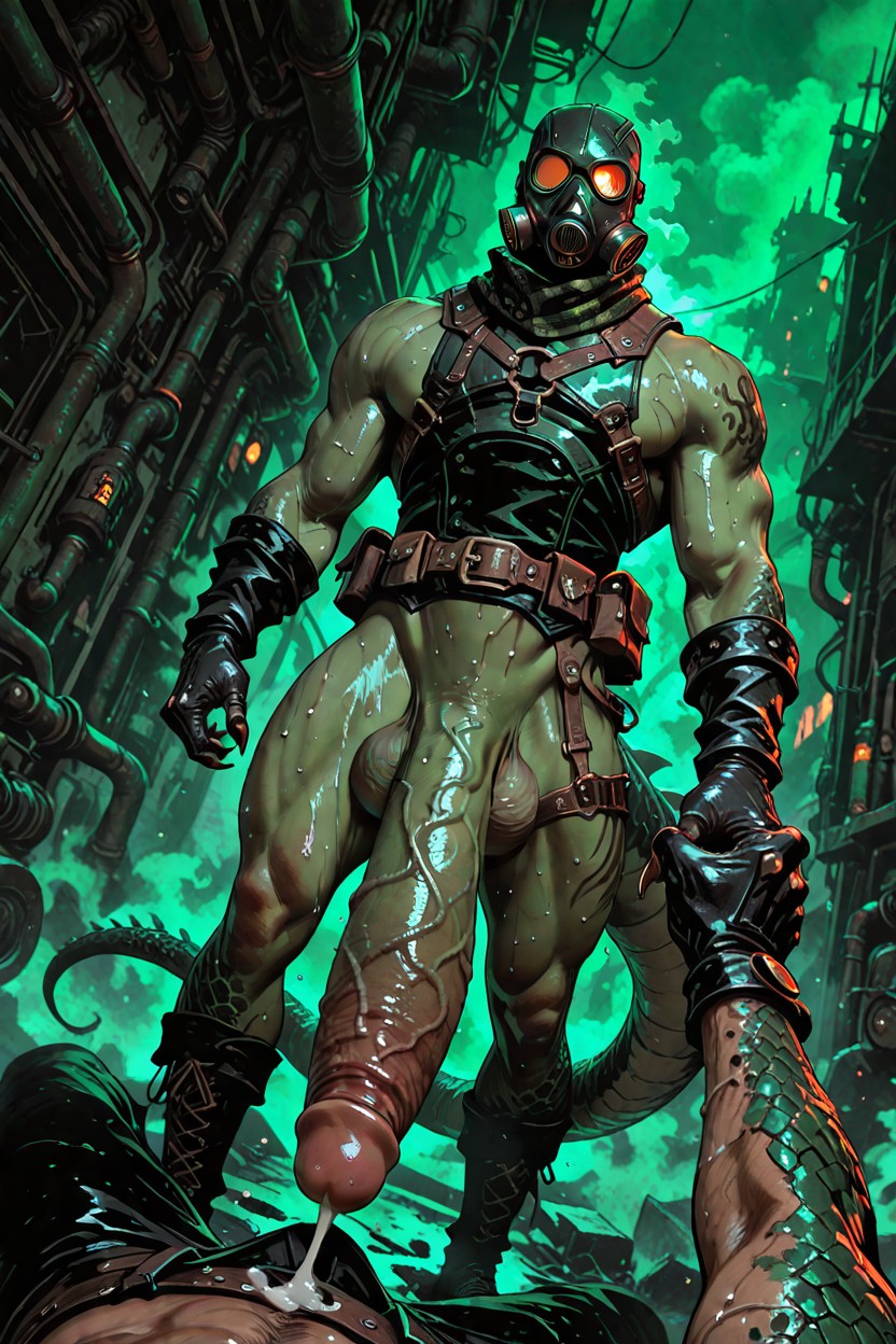 Vials Attached To The Belt, Beitemian, Kajinman Porno IA Gay