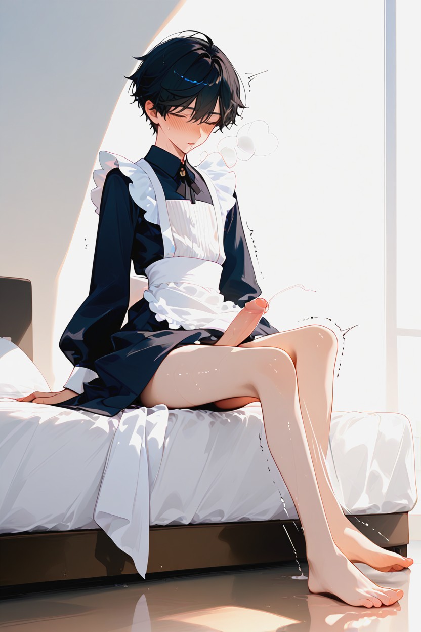 Twitching, Blushed, Lifted Up Skirt Porno IA Gay