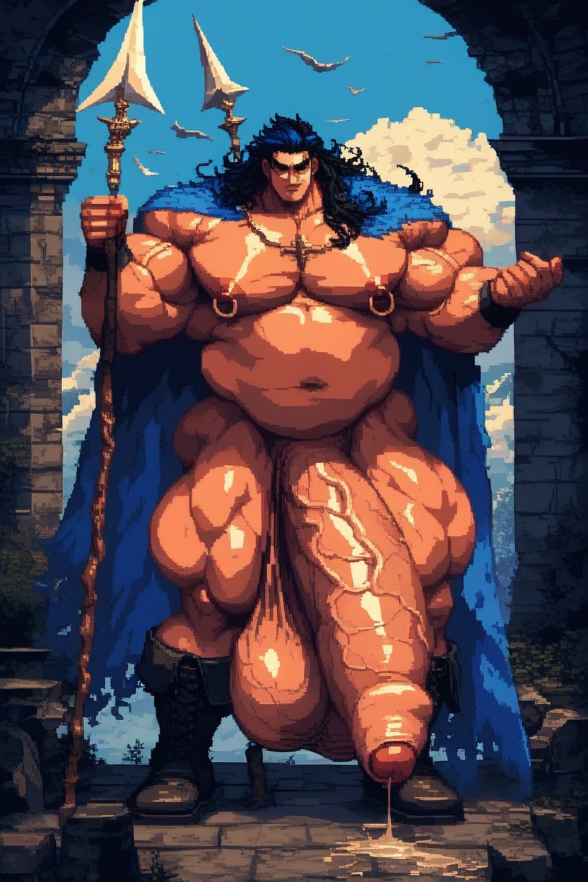 Fighting Pose, Cartoonish Face, Oiled Skin AI同性戀黃片