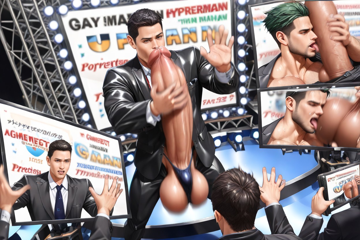 Sweaty, Penis Base Realistically Attached To Crotch, Ultrarealistic AI同性戀黃片