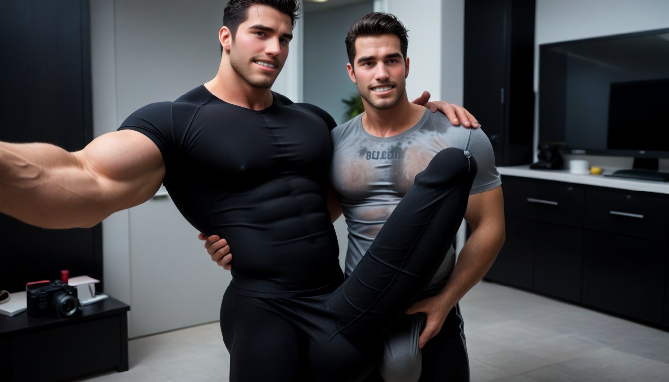 Blushing, Solo, Bulge Thicker And Longer Than Leg Porno IA Gay