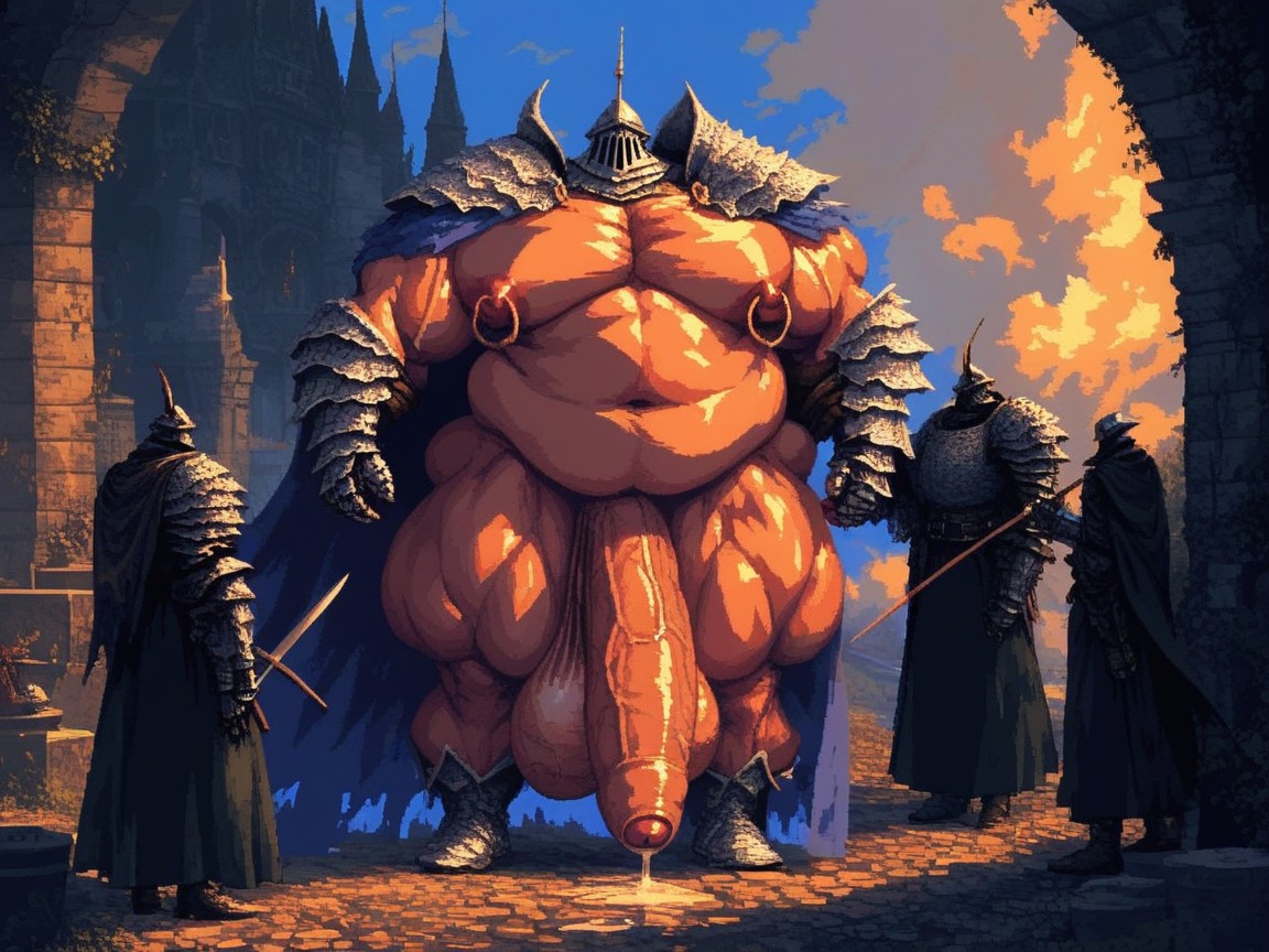 Holding Medieval Weapons, Medieval Fantasy Setting, Gigantic Puffy Erect Nipples AI同性戀黃片