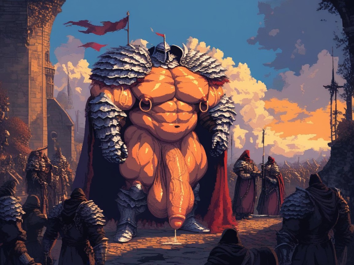 Armure, Battle Poses, Effeminate Face Porno IA Gay