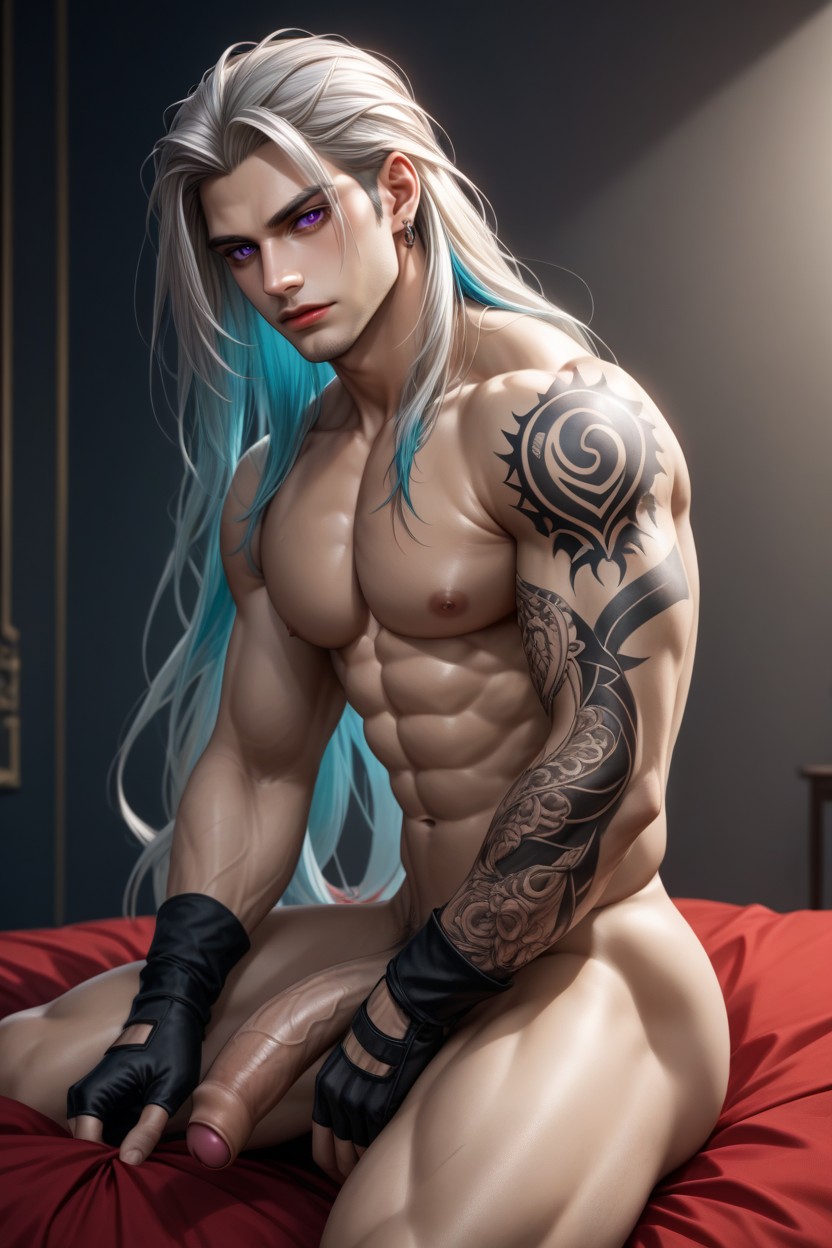 Largo, Smoky Eyes, Visible Abs Porno gay IA