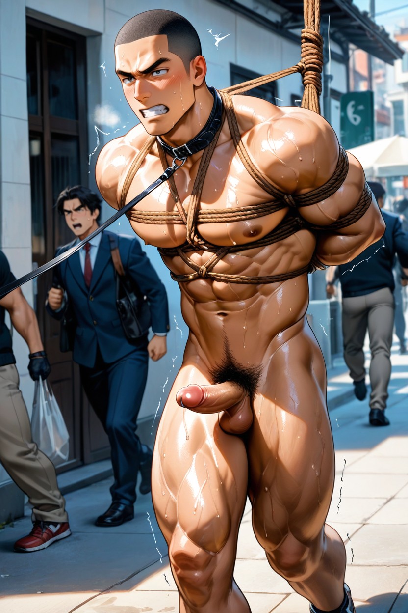 Fix Anatomy, Sweaty, Shibari Porno IA Gay