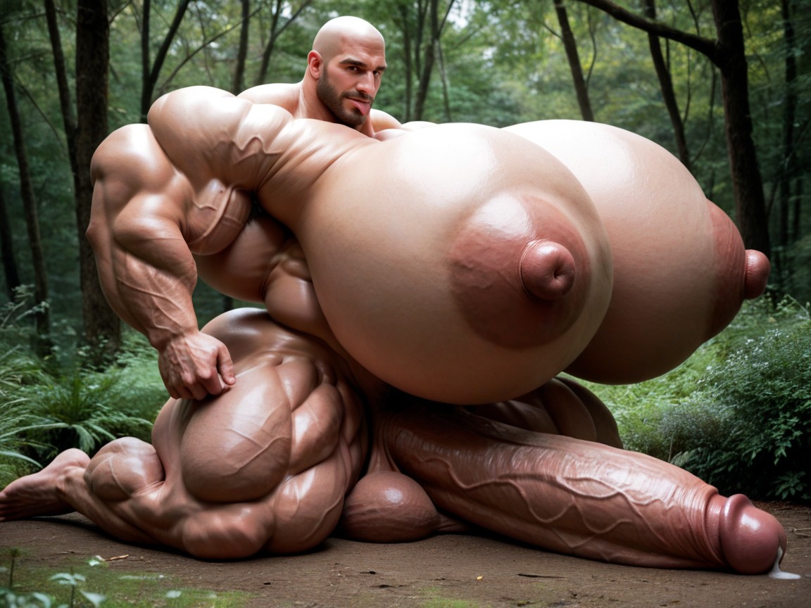 Over Inflate Hyper Muscle, Biggest Body Ai Ever Created, Gay Male Porno IA Gay