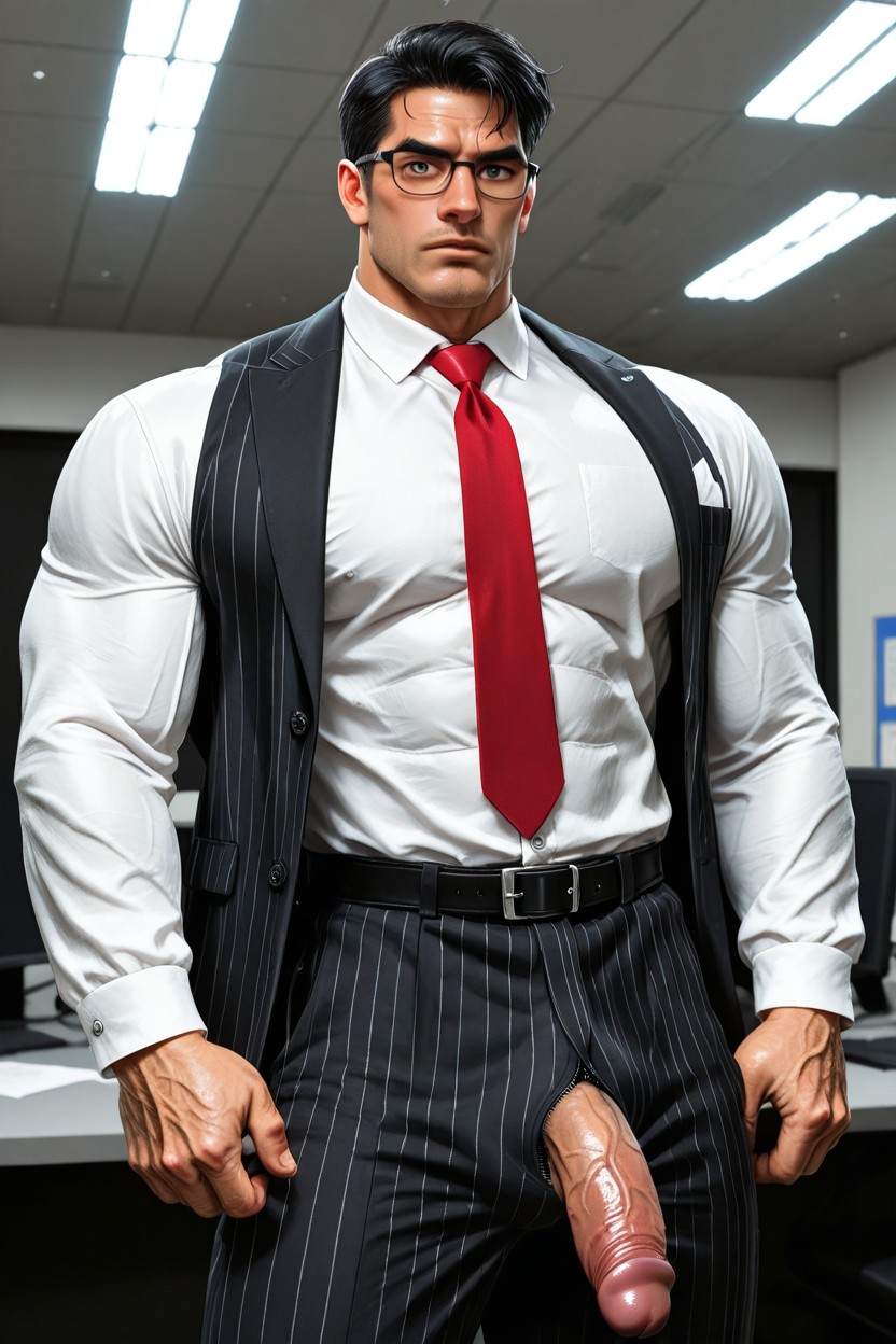 Full-length Buttoned Trousers, Korea Handsome Face, Buttoned Shirt Porno IA Gay