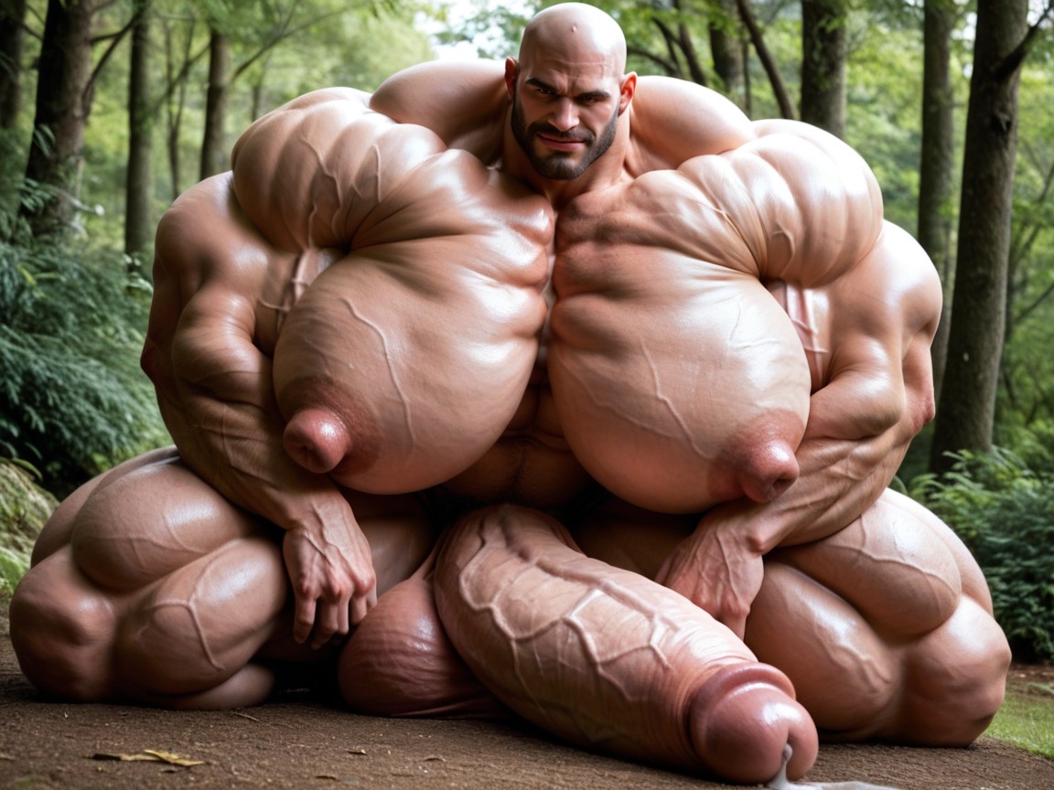 Hyper Taut Long Nipples, Biggest Muscle Body Ai Ever Created, Massive Oversized Hyper Testicles ゲイAIポルノ