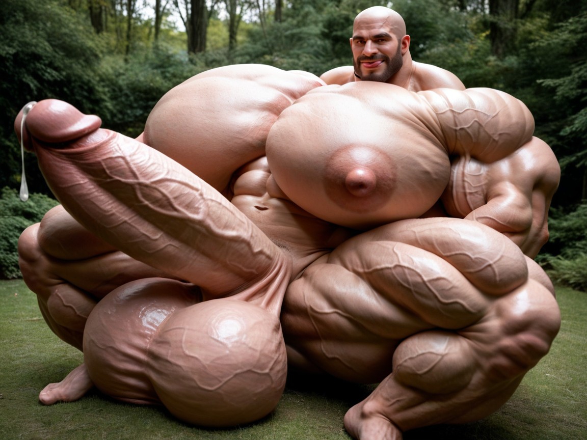 Massive Muscles, Corps Entier, Masculine Face Muscles Porno IA Gay