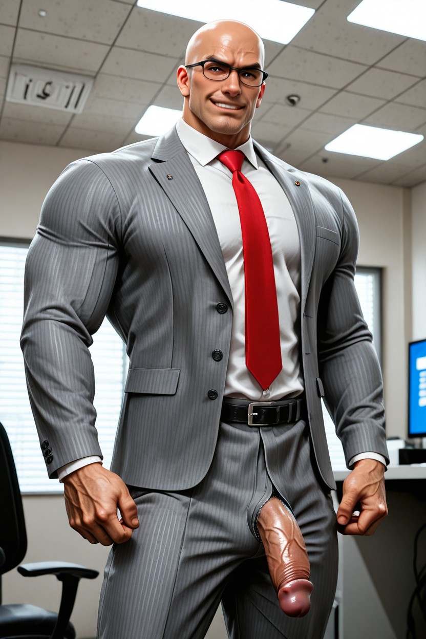 Musclé, Long Torso, Huge Oversized Pecs Porno IA Gay