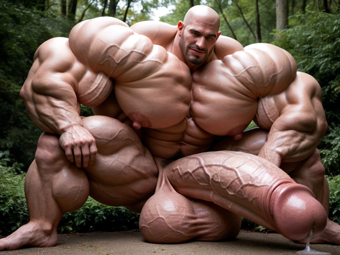 Thick Veiny Neck, Massive Oversized Hyper Testicles, All Muscle Hyper Size AI同性戀黃片