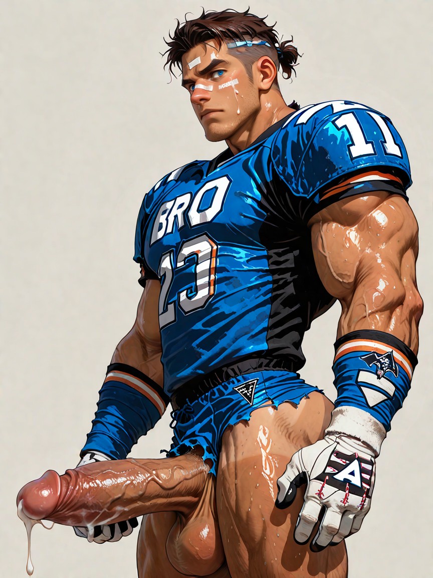 Strong Lines, Side View, Bro Porno IA Gay