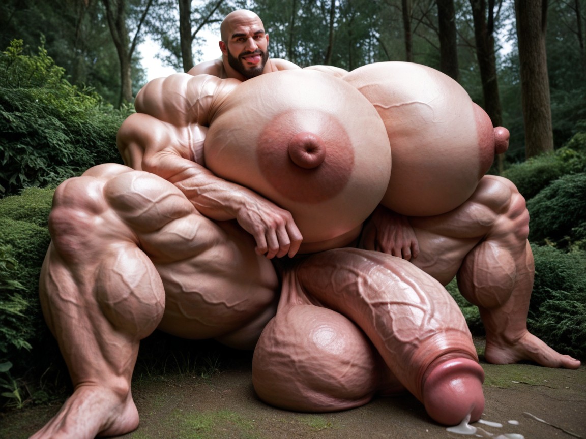 Impossibly Massive Muscles, Oversized Hyper Muscles, Hyper Muscular Limbs Porno IA Gay