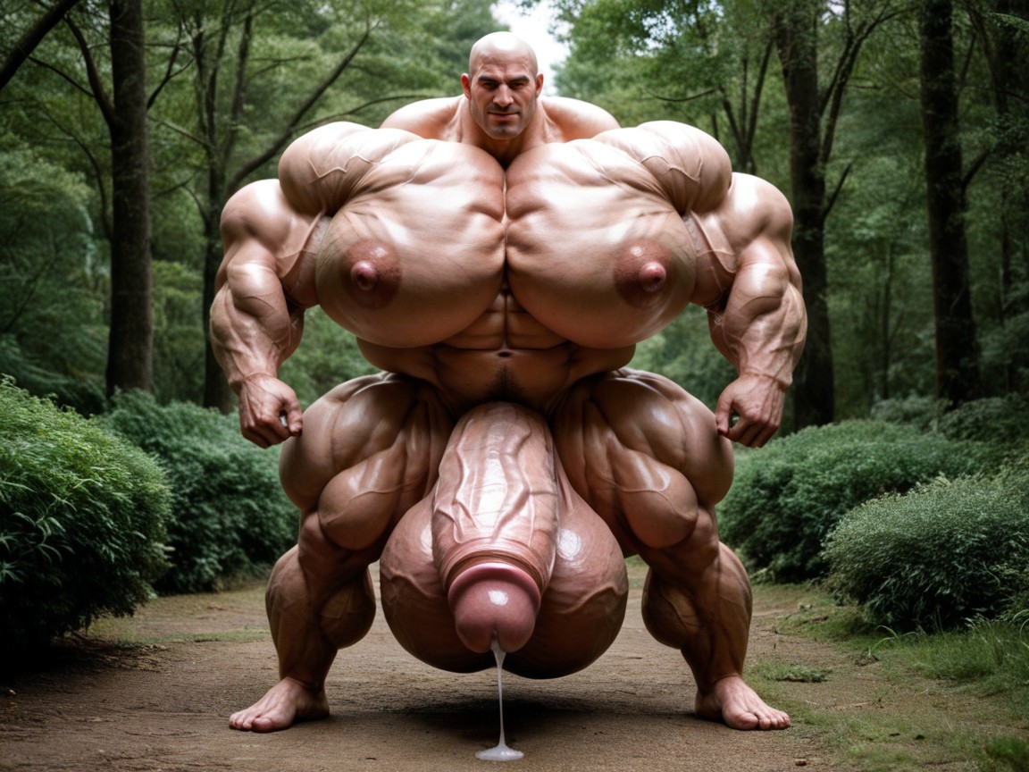 Extreme Hyper Testicles, Hyper Veiny Cock, Hyper Puffy Cock Porno IA Gay
