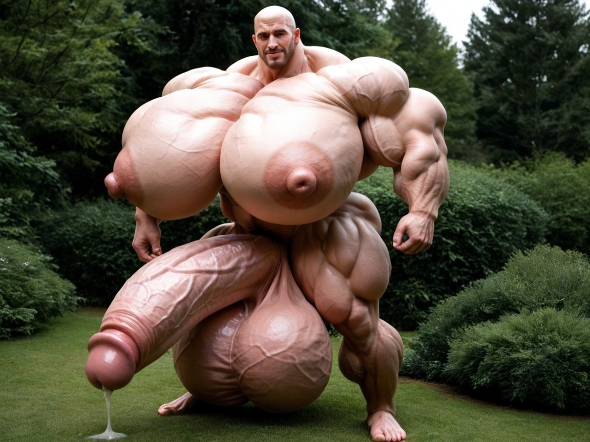 Extreme Hyper Cock, Thick Veins, Extreme Hyper Testicles Pornografia gay com IA