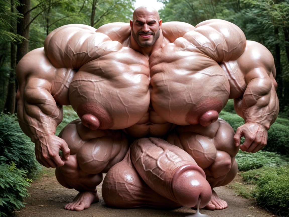 Impossibly Massive Muscles, All Muscle Hyper Size, Hyper Manly Gay Porno gay IA