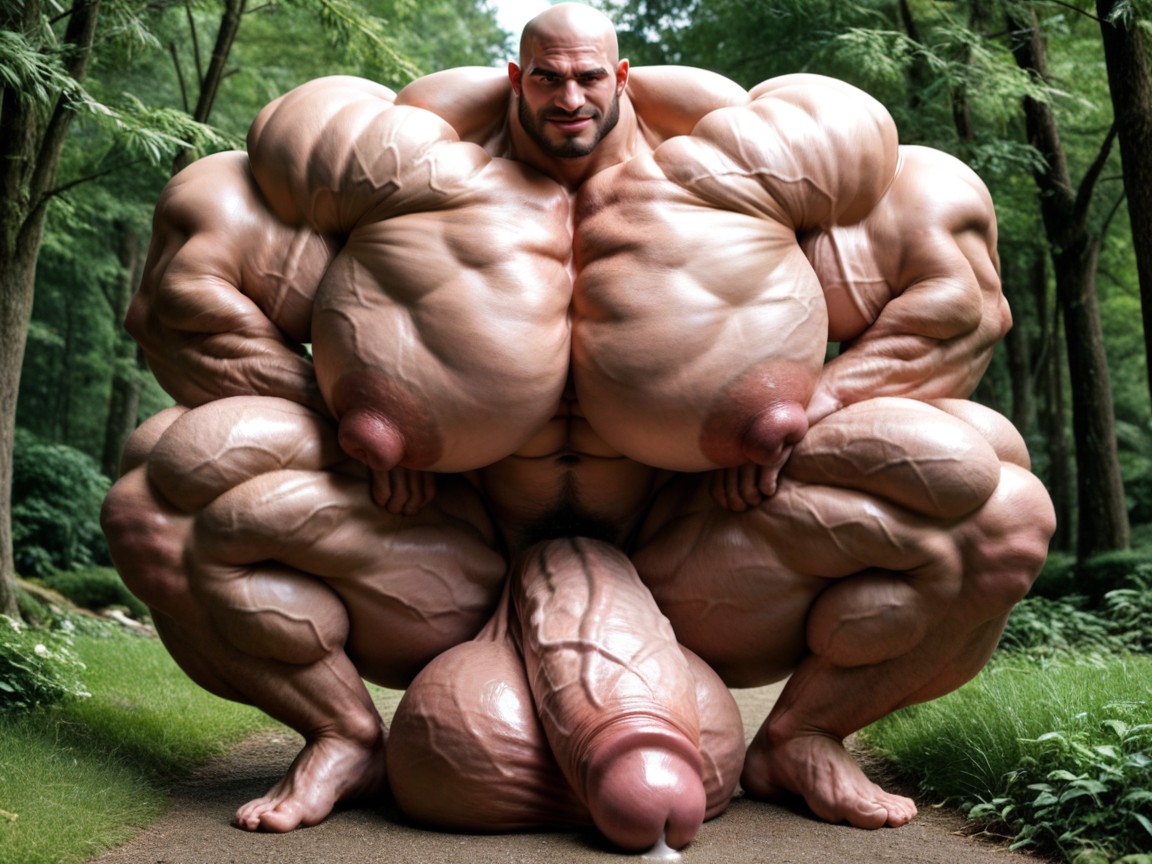 Hyper Veiny Cock, Extreme Massive Muscles, Thick Veiny Neck Porno IA Gay