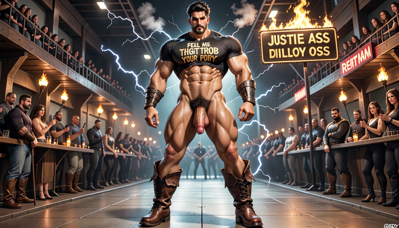Partying, Standing, Huge Erection ゲイAIポルノ