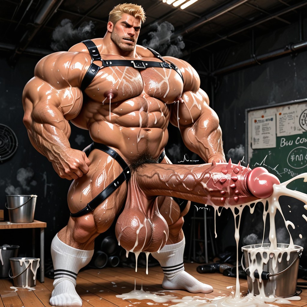 Hyper Detailed Genitals, Hyper Penis, Veiny Cock Porno IA Gay