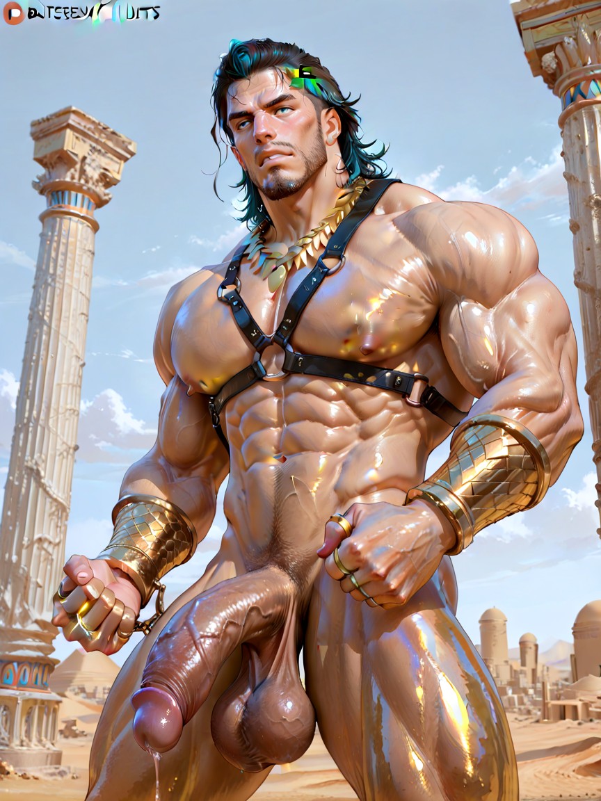 Golden Color Glistening Marble Skin, Kajinman, Naked Porno IA Gay