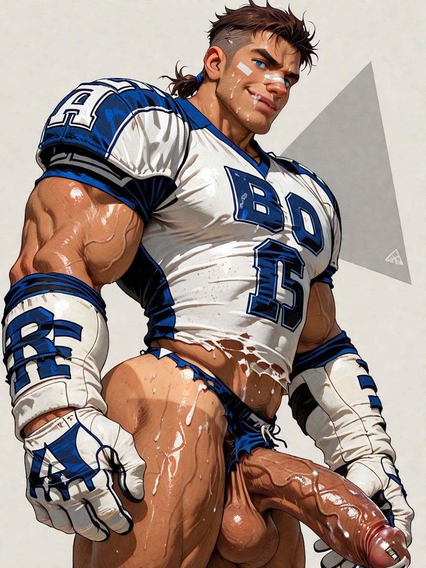 Body Fat, Huge Hands, Huge Muscular Body AI同性戀黃片