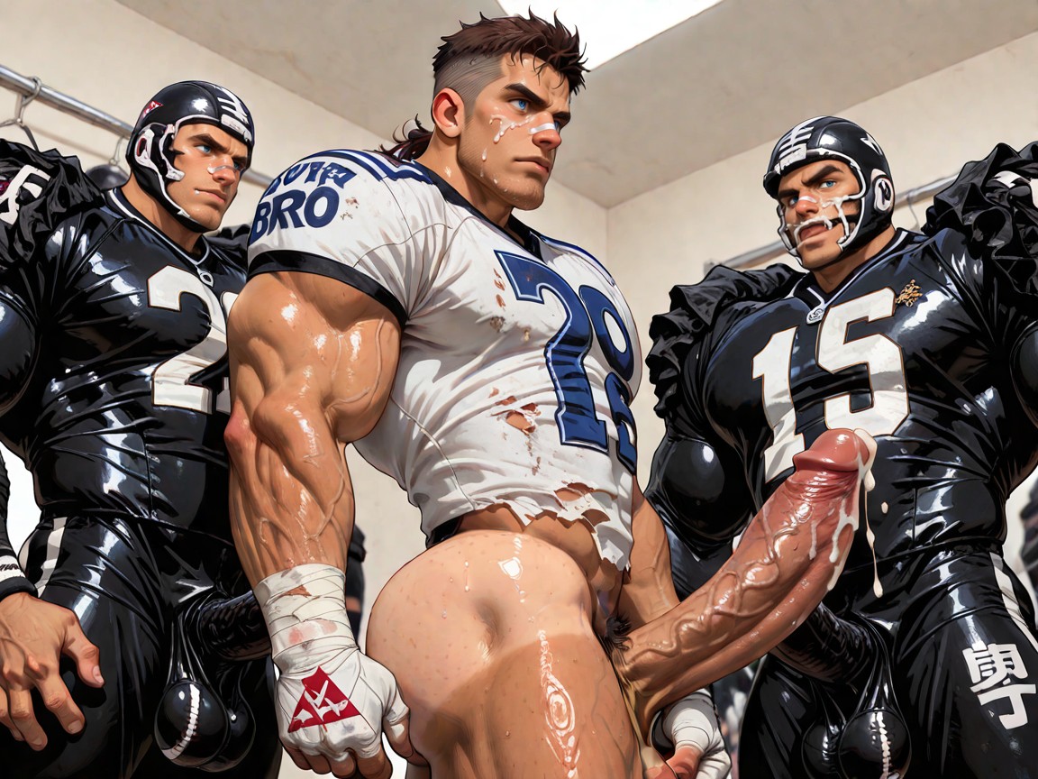 Strong Lines, Huge Muscular Body, Voluptuous Body Porno IA Gay