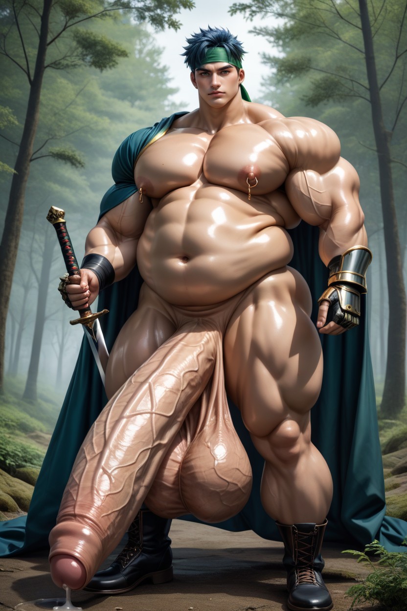 Light Brown Cape, Cartoonish Face, Gigantesque Porno IA Gay