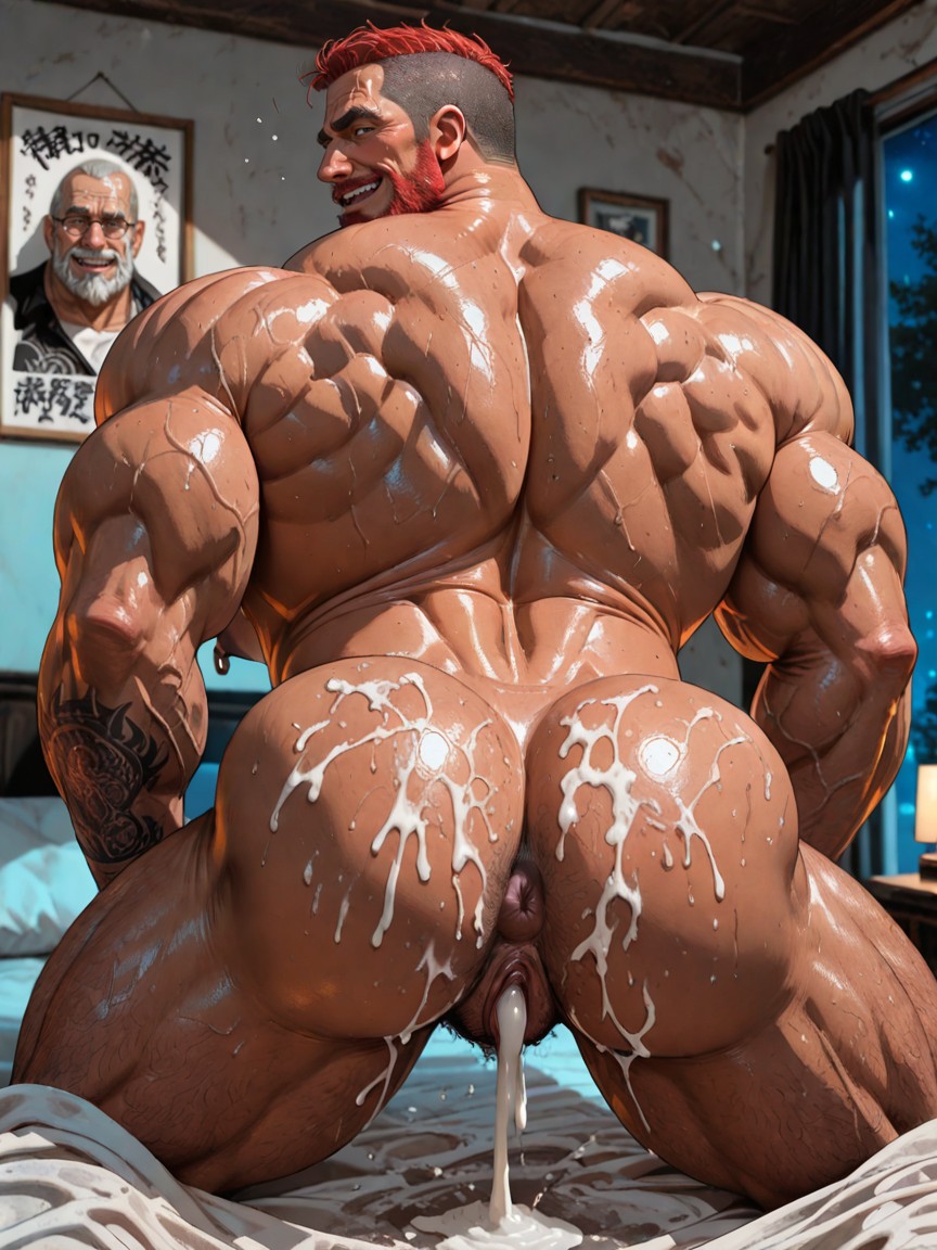 Hyper Thick Body, Extrêmement Lourd En Bas, Sex Porno IA Gay