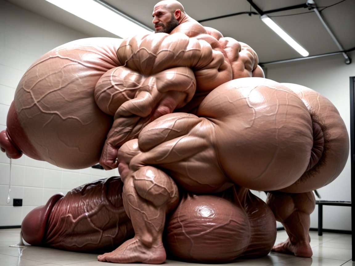 Over Grown Steroid Pumped Muscles, Obsessive Muscle Growth, Impossibly Massive Muscles Porno IA Gay