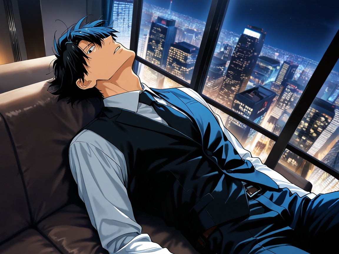 Suit Vest, White Shirt, 1人 ゲイAIポルノ