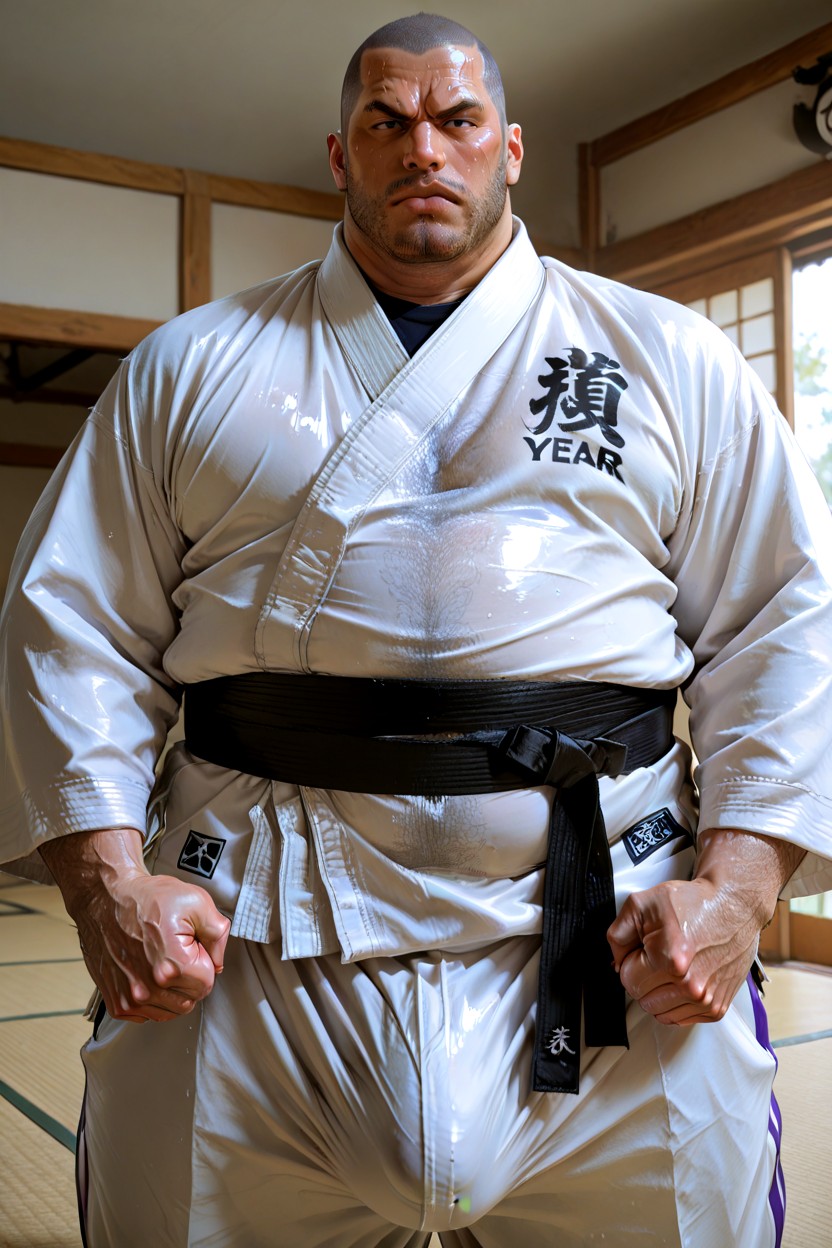 Intimidating Physique, Black Eyes, Bottom Heavy Porno IA Gay