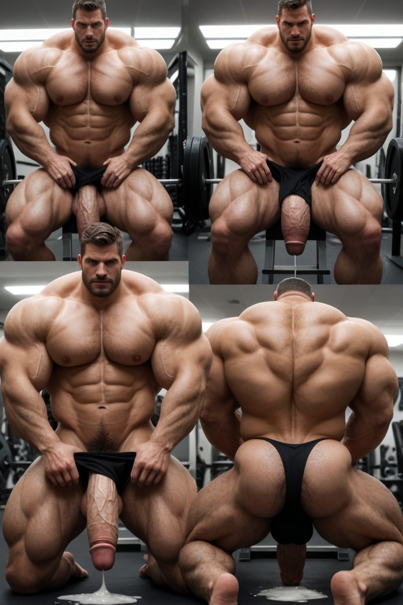 Strong Hug, Bottom Cumming Hard, Eyes Rolled Back Porno IA Gay
