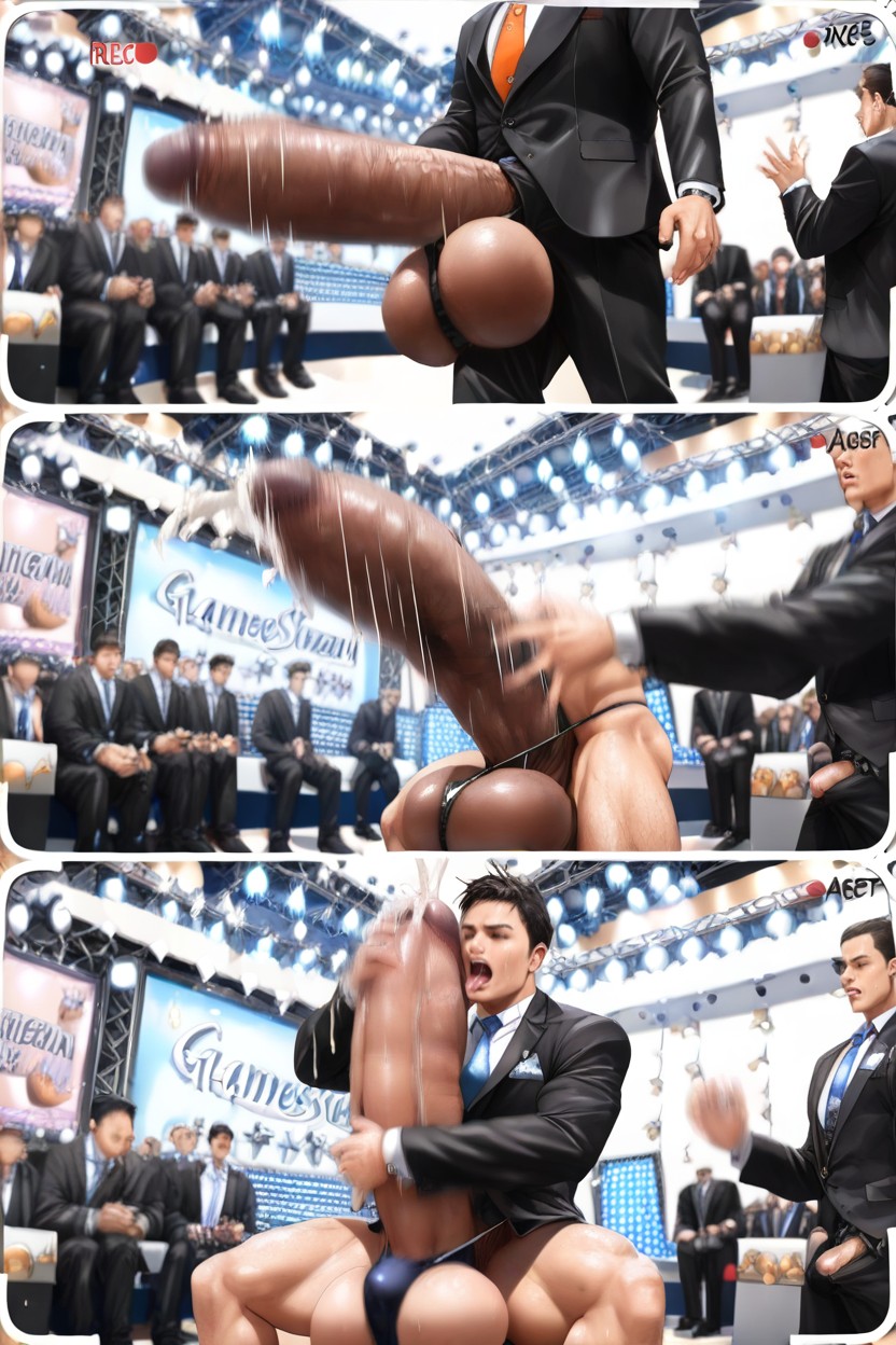 Standing, Fast Stroking, Gameshow Porno IA Gay