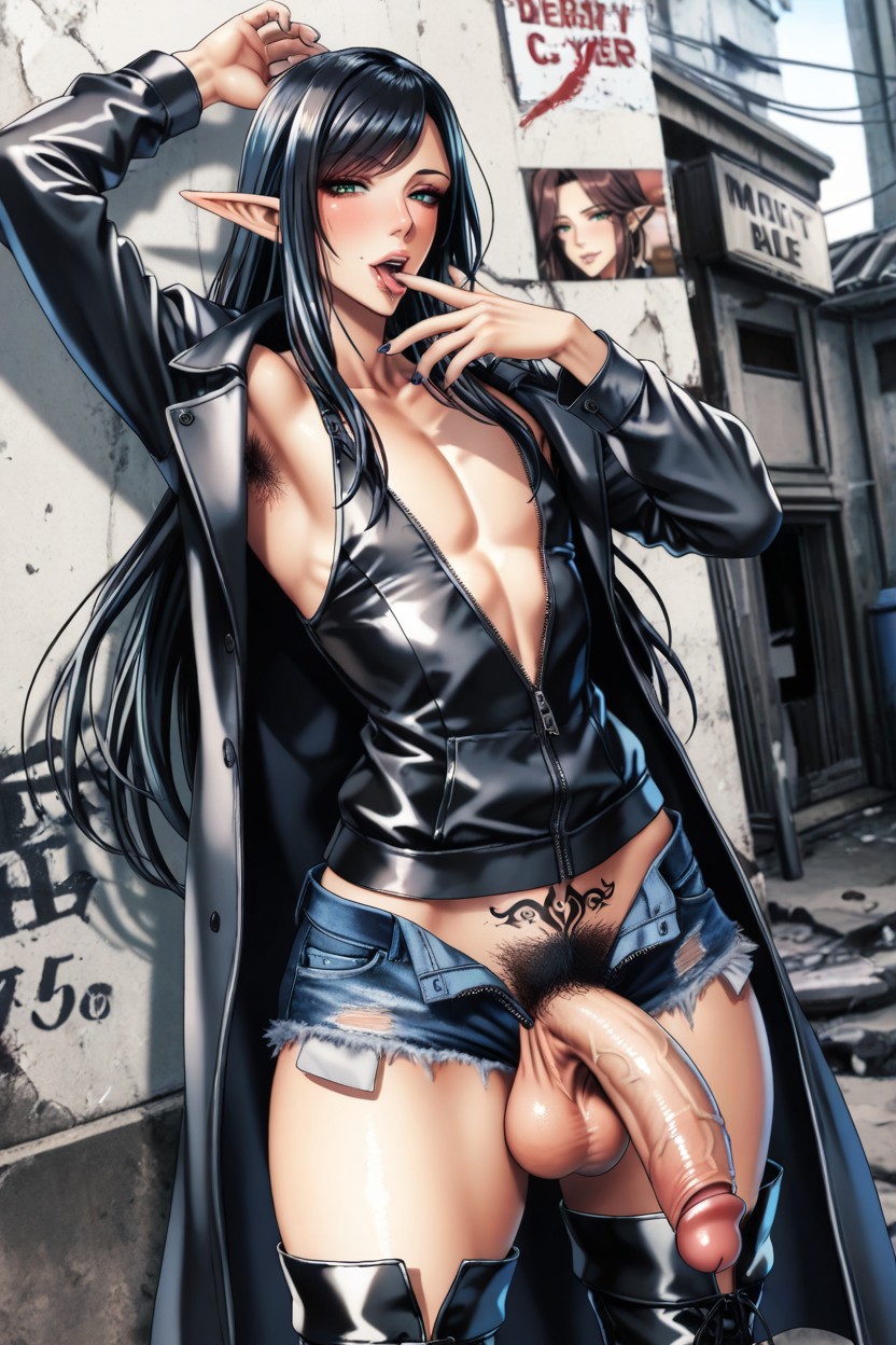 Black Long Hair, Uncensored, Model AI Gay Porn