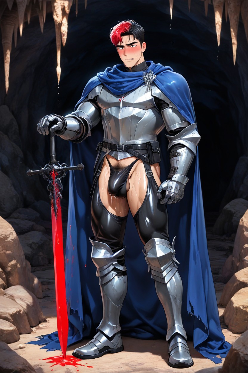 Gêné, A Royal Knight, High Fantasy Porno IA Gay