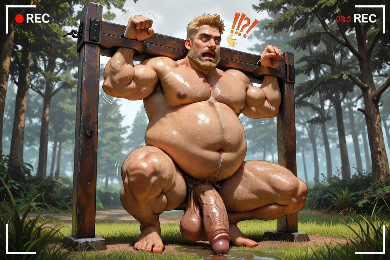 Moustache, Manboobs, Giant Balls Porno IA Gay