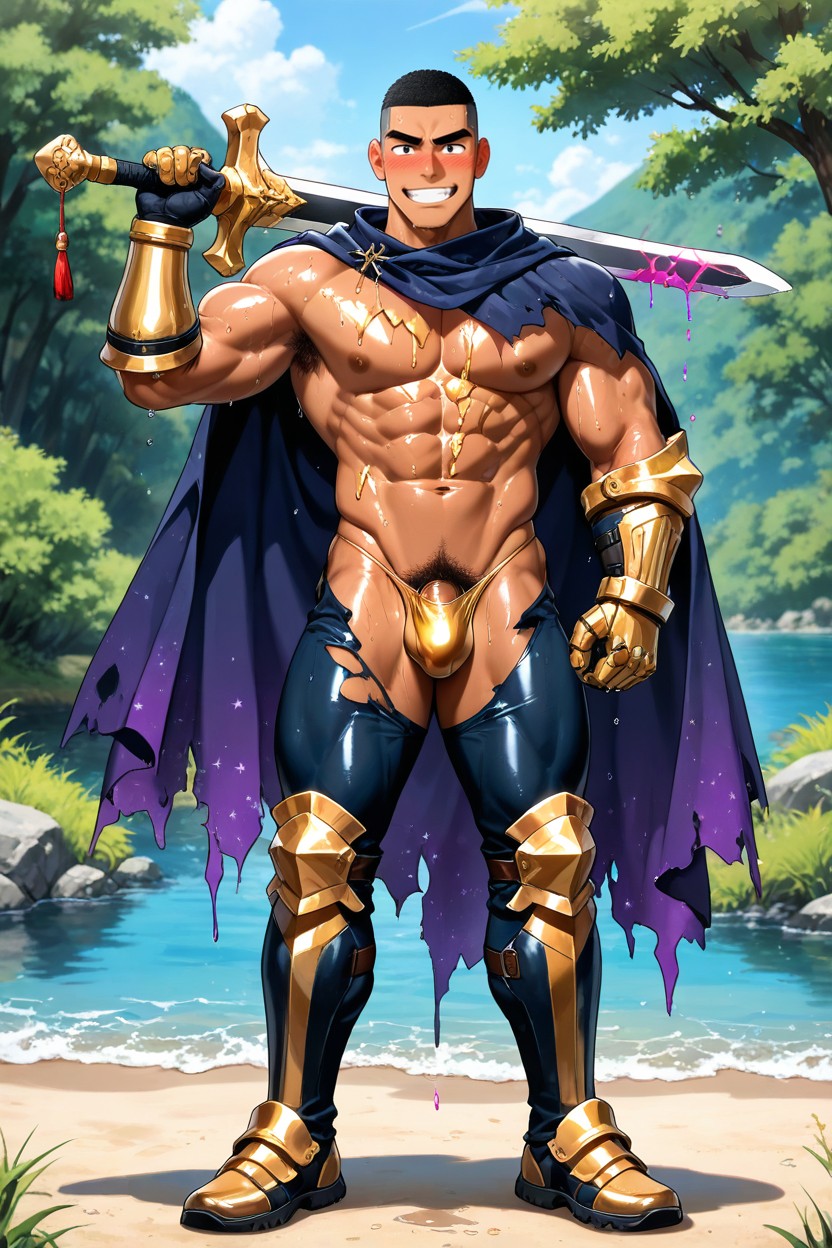 Ripped Body, Man With Massive Cock Bungle, Gauntlet Porno gay IA