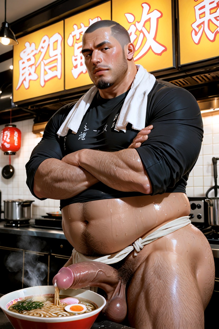 High-end Photography, Hairy Erect Nipples, Bottom Heavy Porno IA Gay