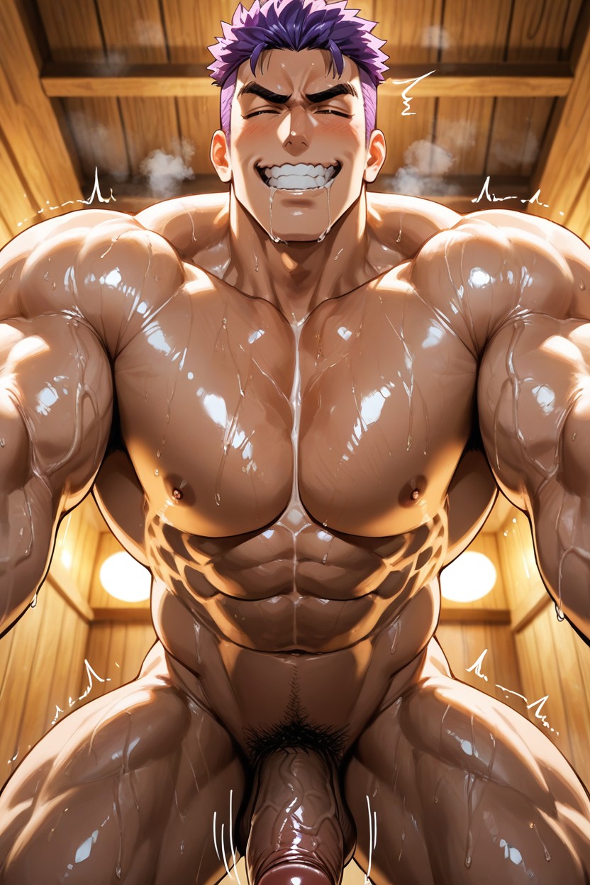 Motion Lines, Fergus Mac Róich Is A Tall, Blissful Orgasm AI Gay Porn
