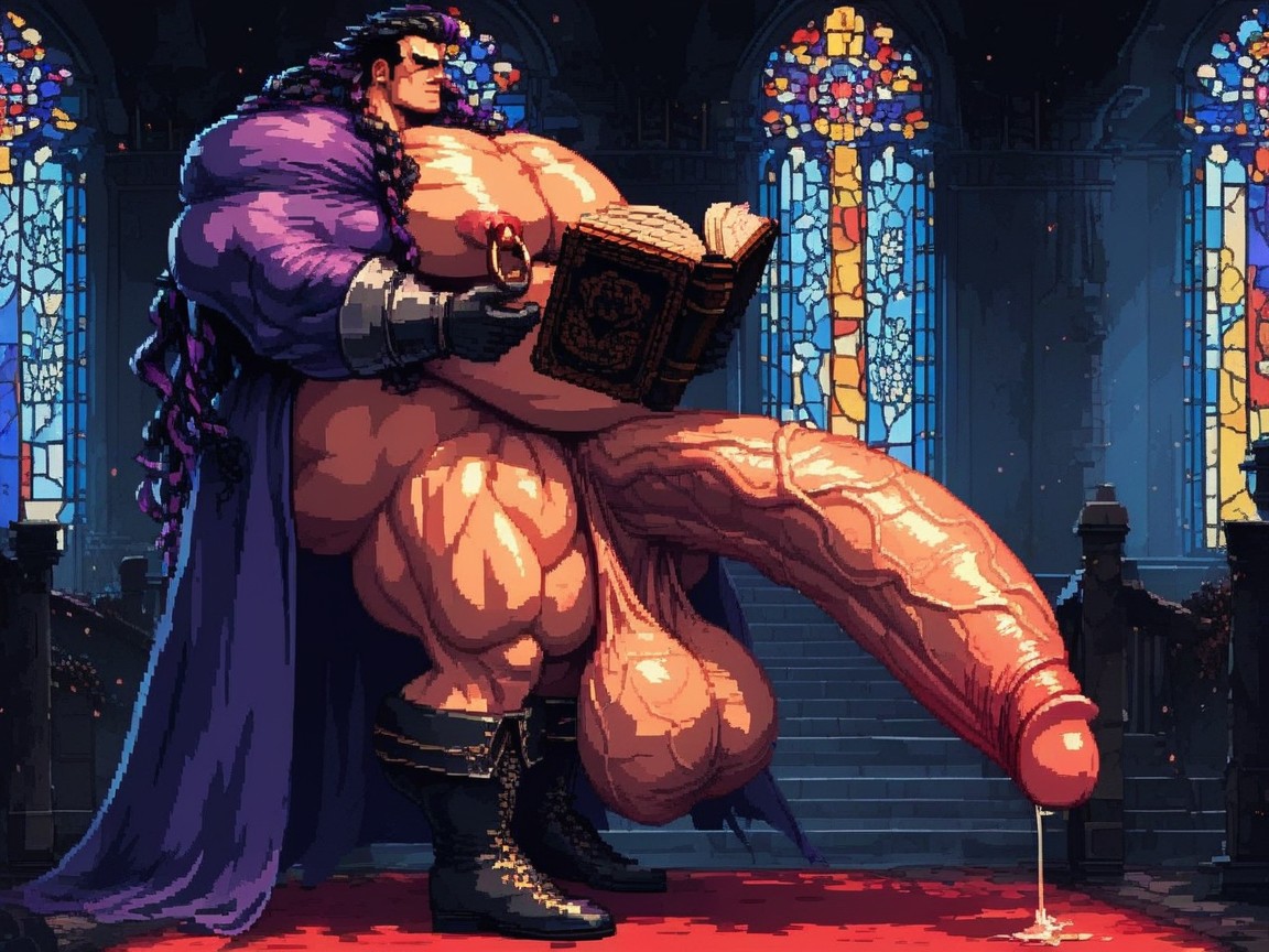Medieval Fantasy Setting, Precum Pouring From Penis, Black Boots AI Gay Porn