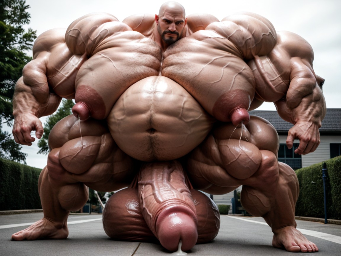 Male Hormone Pumped Gay, Insane Muscle Size, Hyper Gut AI Gay Porn