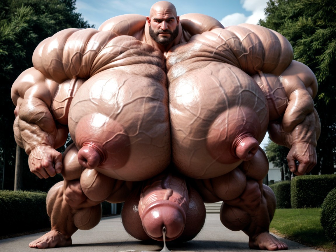 Biggest Muscle Body Ai Ever Created, Hyper Sized Round Pumped Muscles, Male Hormone Monster AI Gay Porn