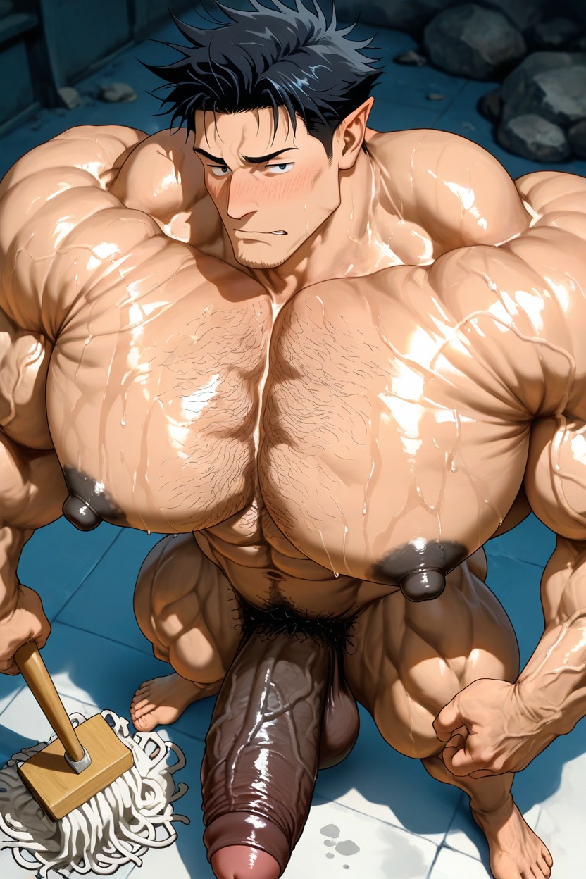 Bust Shot, Oversized Muscles, Top Down AI Gay Porn
