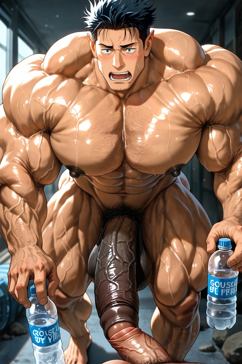 Black Penis, Oversize Muscle, Perspective AI Gay Porn