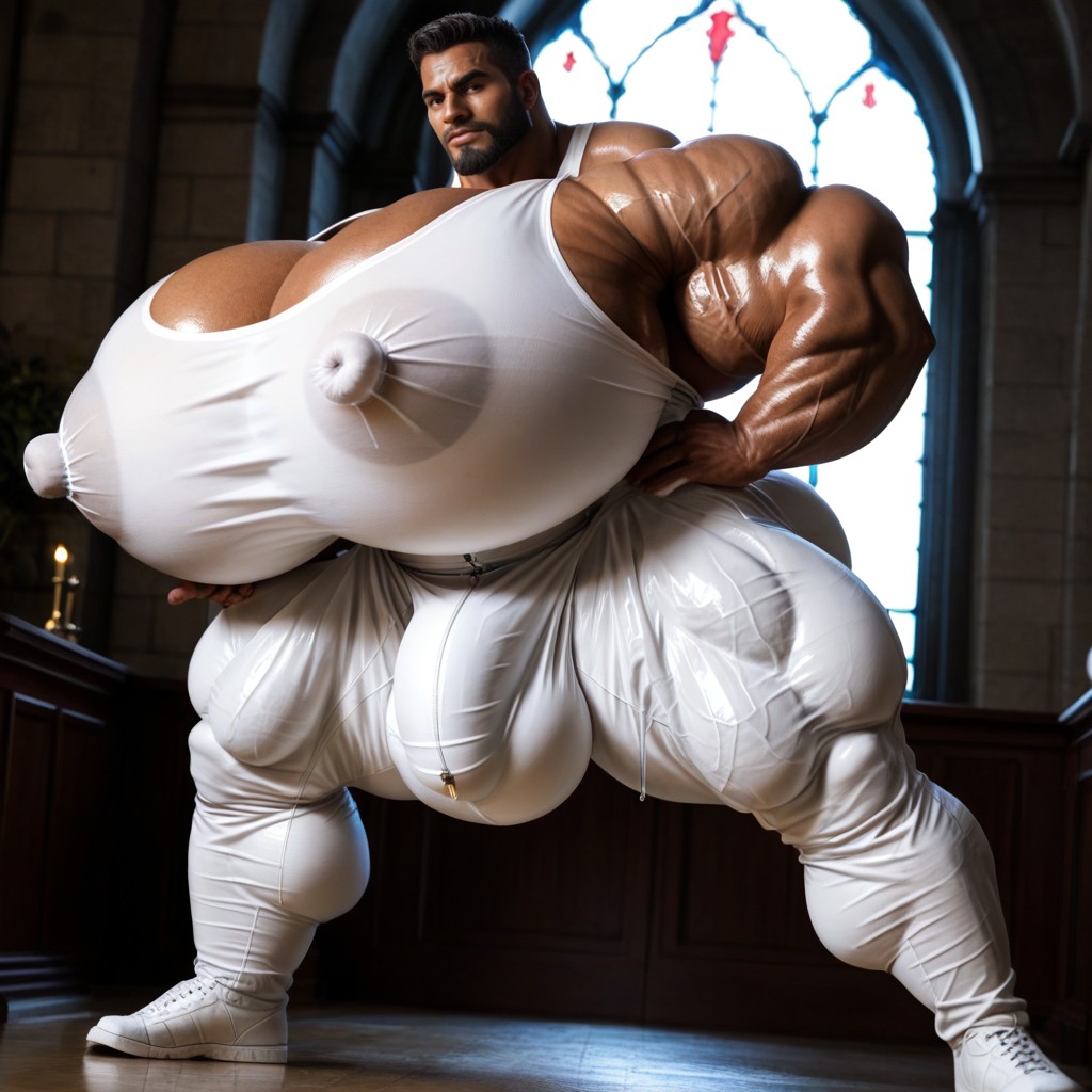 25+, Wide Angle, Muscular AI Gay Porn