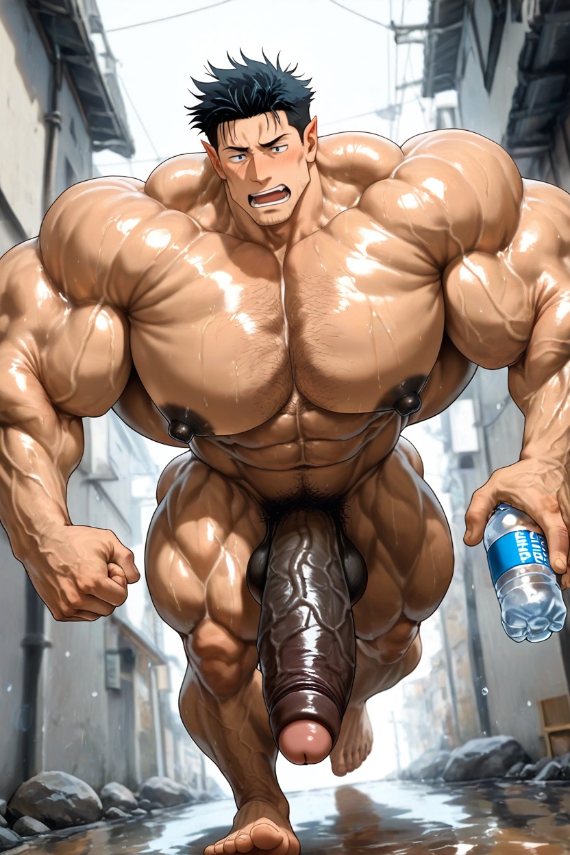 Chest Hair, Hyper Chest, Oiled Skin AI Gay Porn