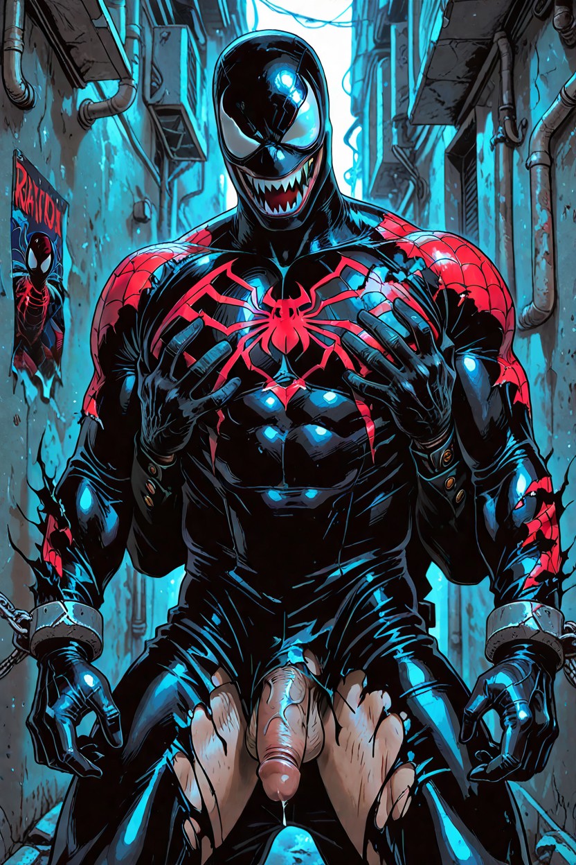 Cosplay, Grabbing Bulge, Spiderman AI Gay Porn