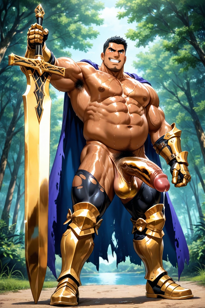 Abs, Tanned Skin, 18+ AI Gay Porn