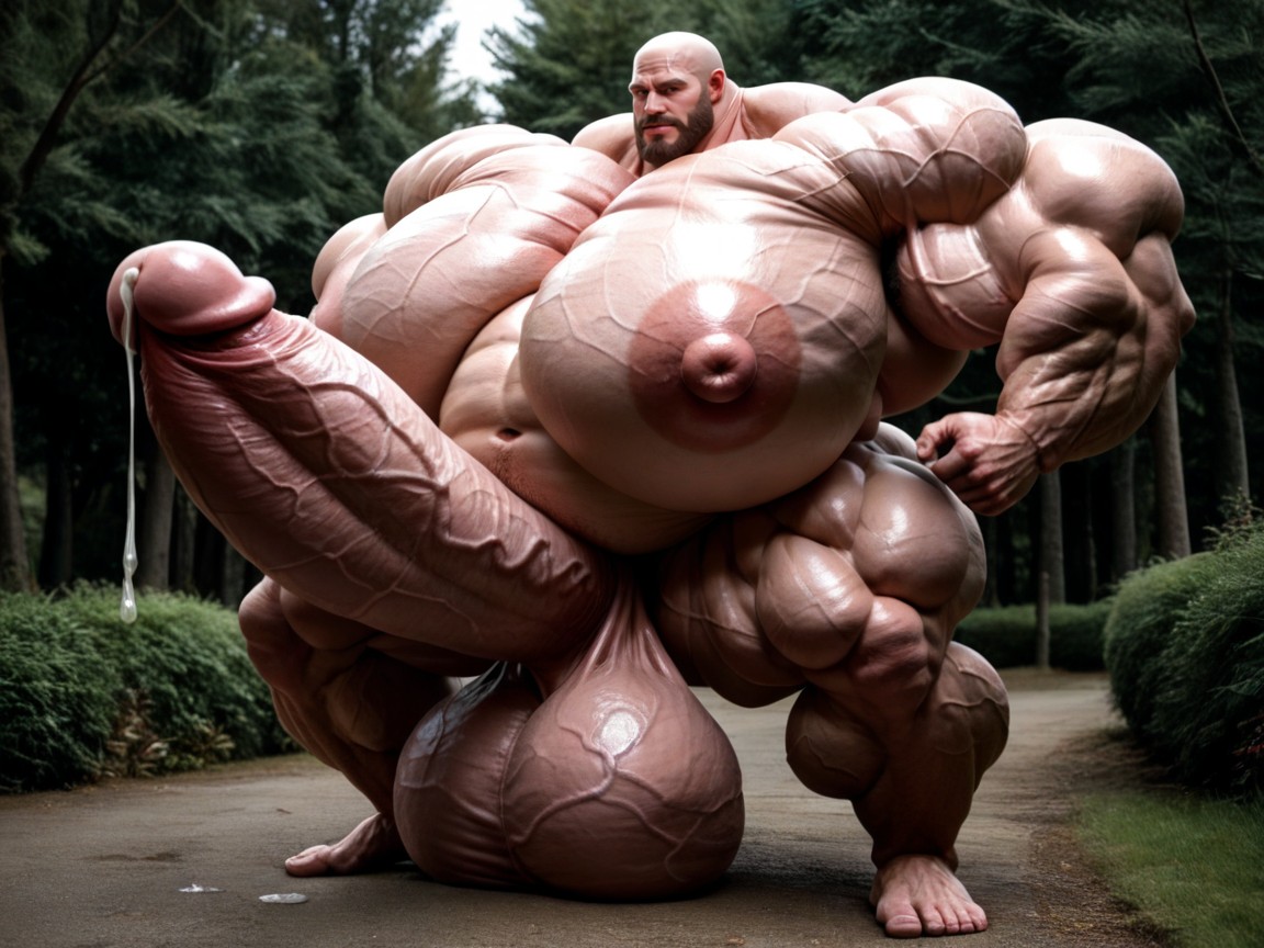 Muscular, Exremely Pumped Muscles, Thick Veiny Neck AI Gay Porn